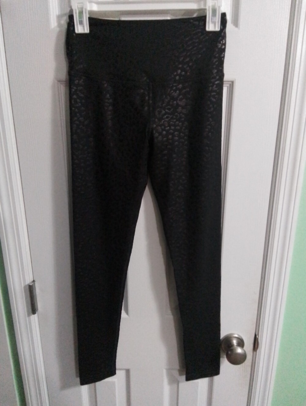SO Black Leopard Print High-Waist Leggings
